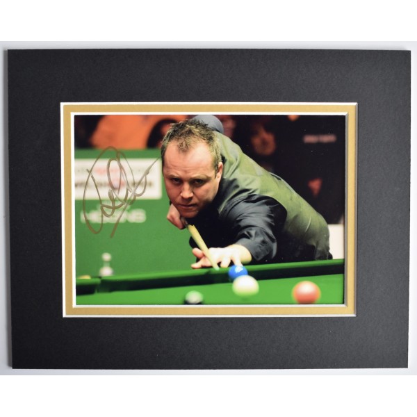 John Higgins Signed Autograph 10x8 photo display Snooker Champion COA AFTAL Perfect Gift Memorabilia	