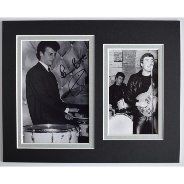 Pete Best Signed Autograph 10x8 photo display Beatles Drums Music COA AFTAL Perfect Gift Memorabilia	