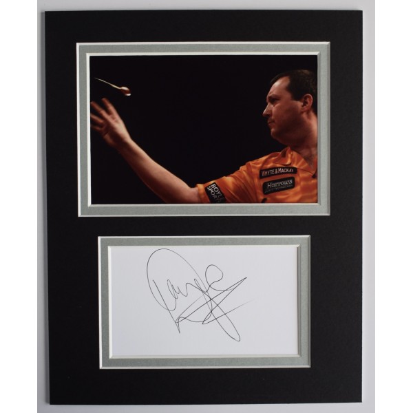 Wayne Mardle Signed Autograph 10x8 photo display Sport Darts COA AFTAL Perfect Gift Memorabilia		