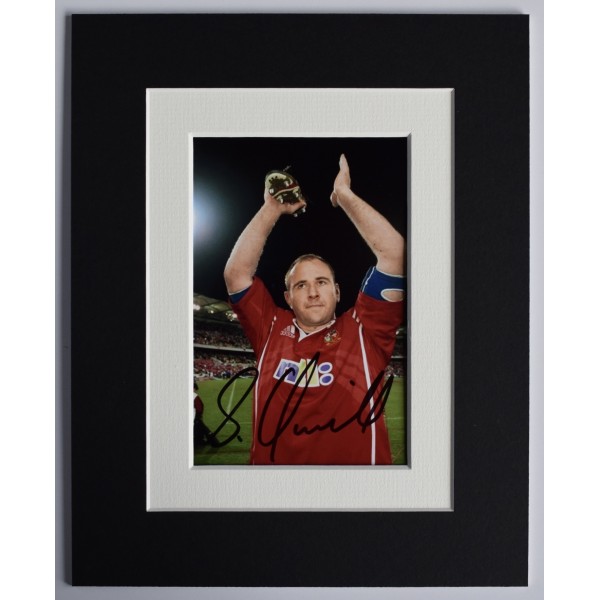 Scott Quinnell Signed Autograph 10x8 photo display Wales Rugby Union COA AFTAL Perfect Gift Memorabilia		