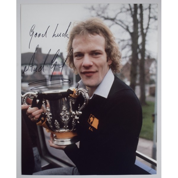 Andy Gray Signed Autograph 10x8 photo photograph Wolves Football COA AFTAL Perfect Gift Memorabilia