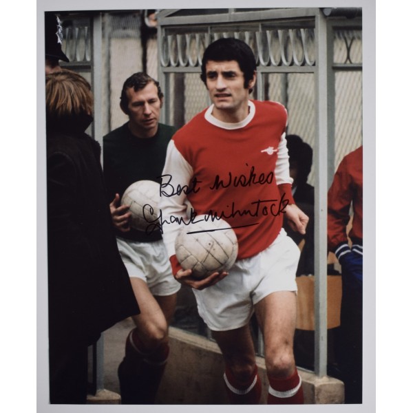 Frank McLintock Signed Autograph 10x8 photo Arsenal Football COA AFTAL Perfect Gift Memorabilia