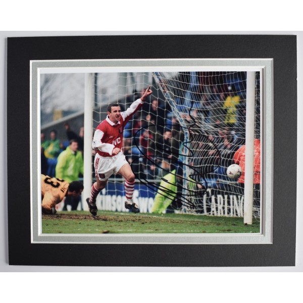 Nigel Winterburn Signed Autograph 10x8 photo display Arsenal Football COA AFTAL Perfect Gift Memorabilia	