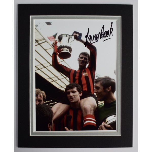 Tony Book Signed Autograph 10x8 photo display Manchester City Football COA AFTAL Perfect Gift Memorabilia	