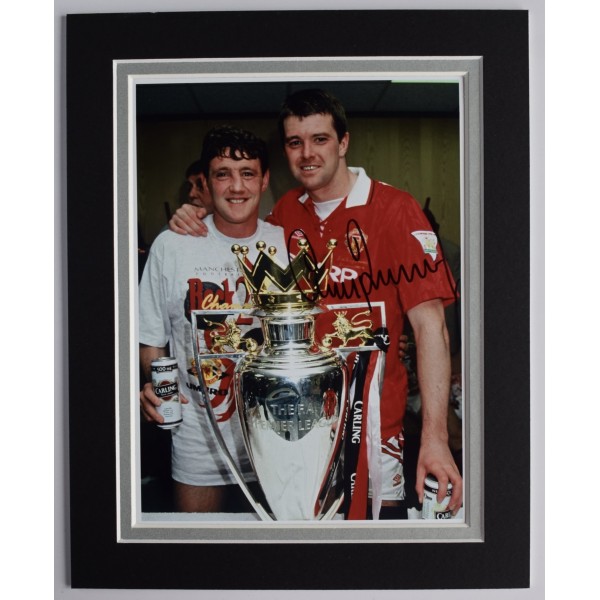 Gary Pallister Signed Autograph 10x8 photo display Man Utd Football COA AFTAL Perfect Gift Memorabilia	
