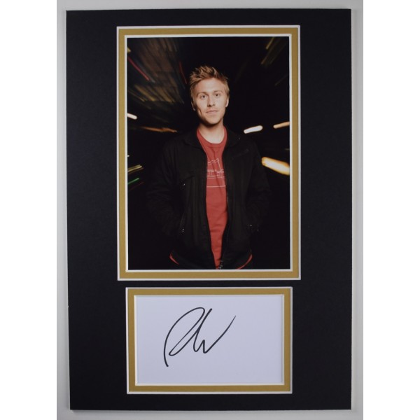 Russell Howard Signed Autograph A4 photo display TV Comedy Stand Up COA AFTAL Perfect Gift Memorabilia	