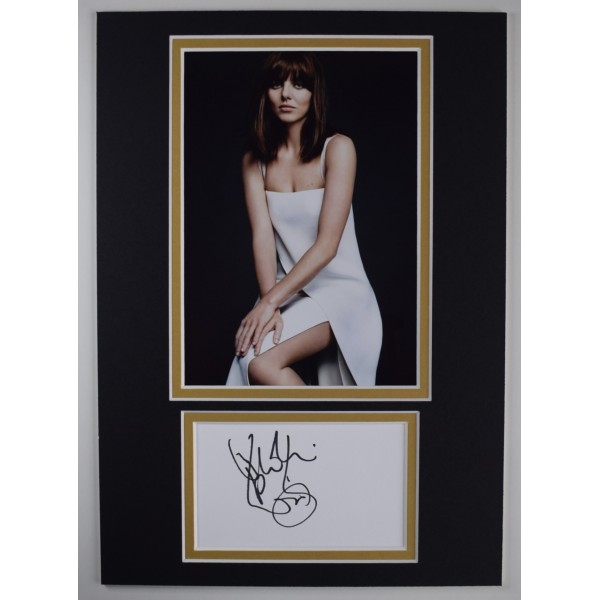 Ophelia Lovibond Signed Autograph A4 photo display W1A Guardians of Galaxy Film AFTAL Perfect Gift Memorabilia	