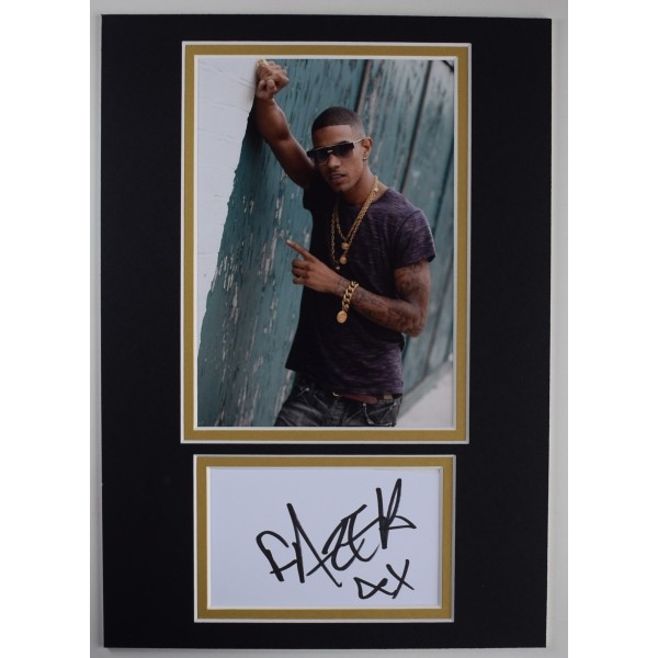 Fazer Signed Autograph A4 photo display N Dubz Music Rapper Singer COA AFTAL Perfect Gift Memorabilia	