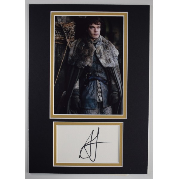 Alfie Allen Signed Autograph A4 photo display Game of Thrones TV GOT COA AFTAL Perfect Gift Memorabilia		