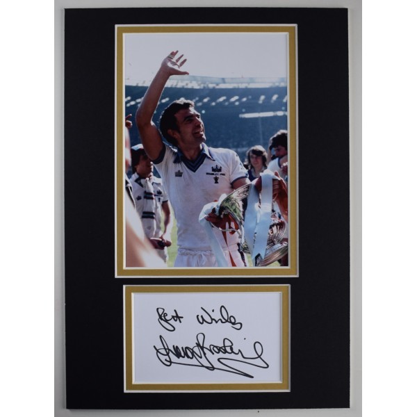 Trevor Brooking Signed Autograph A4 photo display West Ham Utd Football AFTAL Perfect Gift Memorabilia		