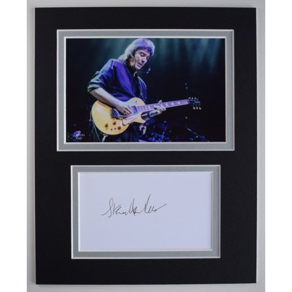 Steve Hackett Signed Autograph 10x8 photo display Genesis Music Singer COA AFTAL Perfect Gift Memorabilia		