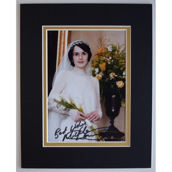 Michelle Dockery Signed Autograph 10x8 photo display Downton Abbey TV COA AFTAL Perfect Gift Memorabilia		