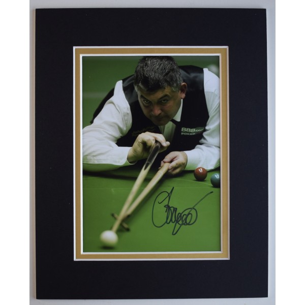 John Parrott Signed Autograph 10x8 photo display Snooker Sport COA AFTAL Perfect Gift Memorabilia		