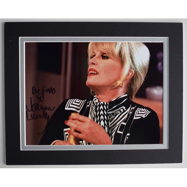 Joanna Lumley Signed Autograph 10x8 photo display Absolutely Fabulous TV Film AFTAL Perfect Gift Memorabilia	