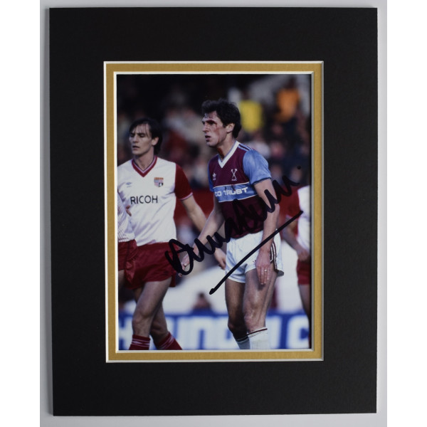 Alan Devonshire Signed Autograph 10x8 photo display Aston Villa Football AFTAL Perfect Gift Memorabilia Alan Devonshire Signed Autograph 10x8 photo display Aston Villa Football AFTAL Perfect Gift Memorabilia