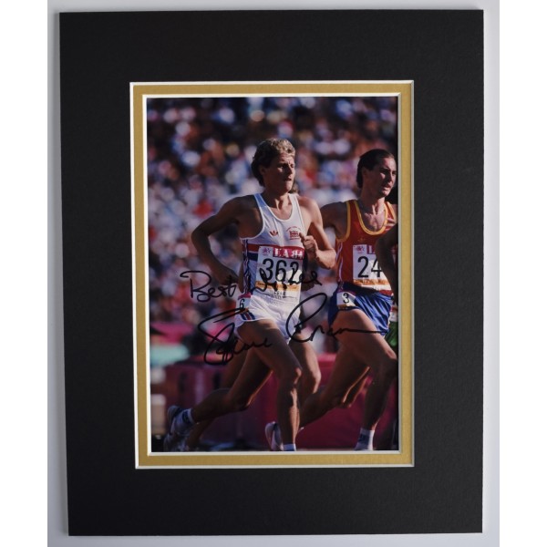 Steve Cram Signed Autograph 10x8 photo display Athletics Olympics 1500m AFTAL Perfect Gift Memorabilia		