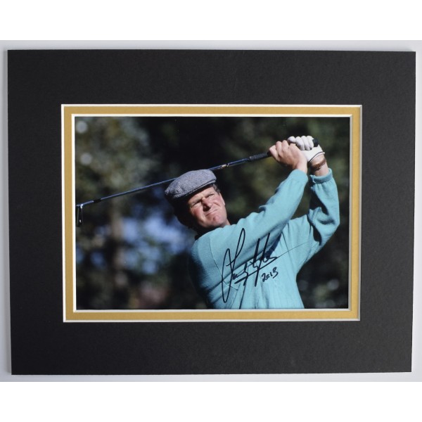 Sandy Lyle Signed Autograph 10x8 photo display Golf Open Ryder Cup COA AFTAL Perfect Gift Memorabilia		