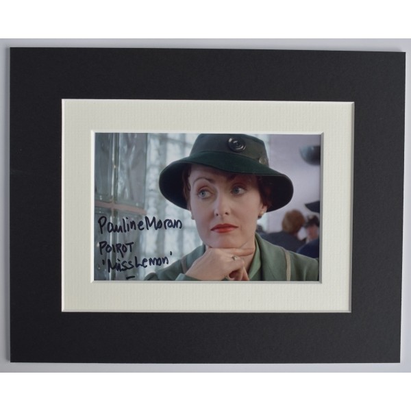 Pauline Moran Signed Autograph 10x8 photo display TV Poirot Miss Lemon COA AFTAL Perfect Gift Memorabilia		