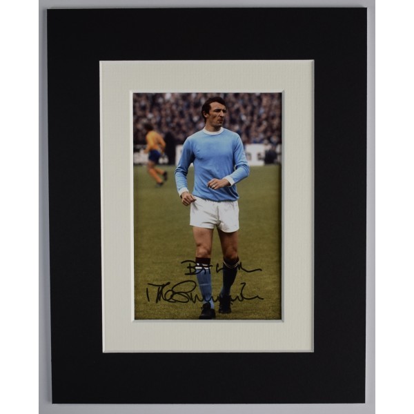Mike Summerbee Signed Autograph 10x8 photo display Manchester City Football COA AFTAL Perfect Gift Memorabilia		