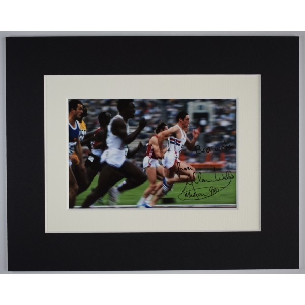 Allan Wells Signed Autograph 10x8 photo display Athletics Olympics COA AFTAL Perfect Gift Memorabilia		