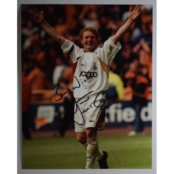 Stuart McCall Signed Autograph 10x8 photo photograph Bradford City Football COA AFTAL Perfect Gift Memorabilia	