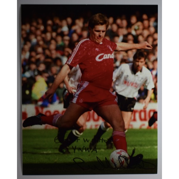 Jan Molby Signed Autograph 10x8 photo photograph Liverpool Football AFTAL YNWA Perfect Gift Memorabilia	