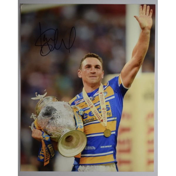 Kevin Sinfield Signed Autograph 10x8 photo photograph Leeds rhinos Rugby League AFTAL Perfect Gift Memorabilia	