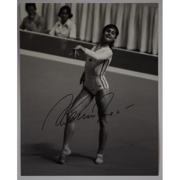 Nadia Comaneci Signed Autograph 10x8 photo photograph Olympics Gymnastics AFTAL Perfect Gift Memorabilia	