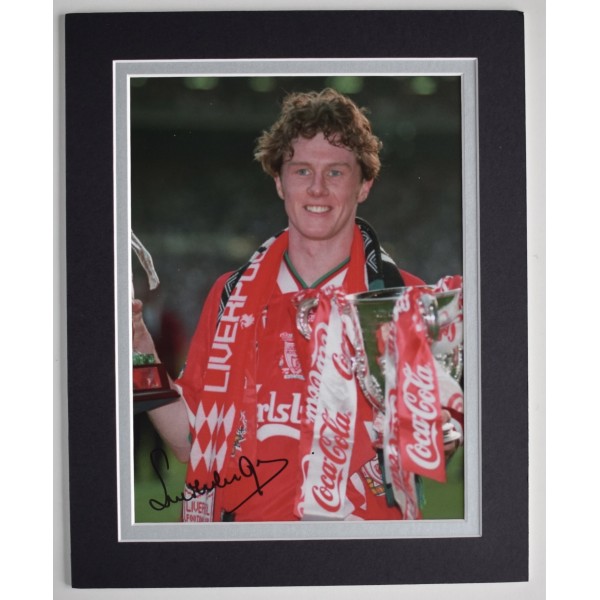 Steve McManaman Signed Autograph 10x8 photo display Liverpool Football COA AFTAL Perfect Gift Memorabilia		