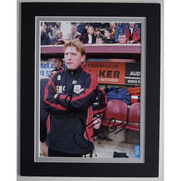Stuart McCall Signed Autograph 10x8 photo display Bradford City Football AFTAL Perfect Gift Memorabilia		