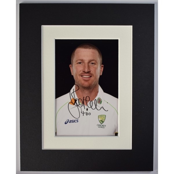 Brad Haddin Signed Autograph 10x8 photo display Australia Cricket AFTAL COA Perfect Gift Memorabilia	