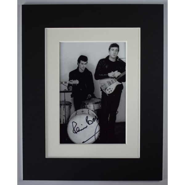 Pete Best Signed Autograph 10x8 photo display Music Beatles drums COA AFTAL Perfect Gift Memorabilia	