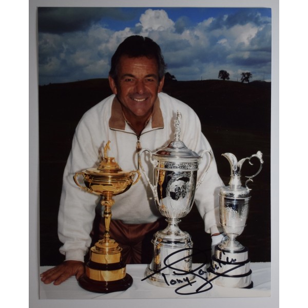 Tony Jacklin Signed Autograph 10x8 photo photograph Golf Open Ryder Cup AFTAL Perfect Gift Memorabilia		
