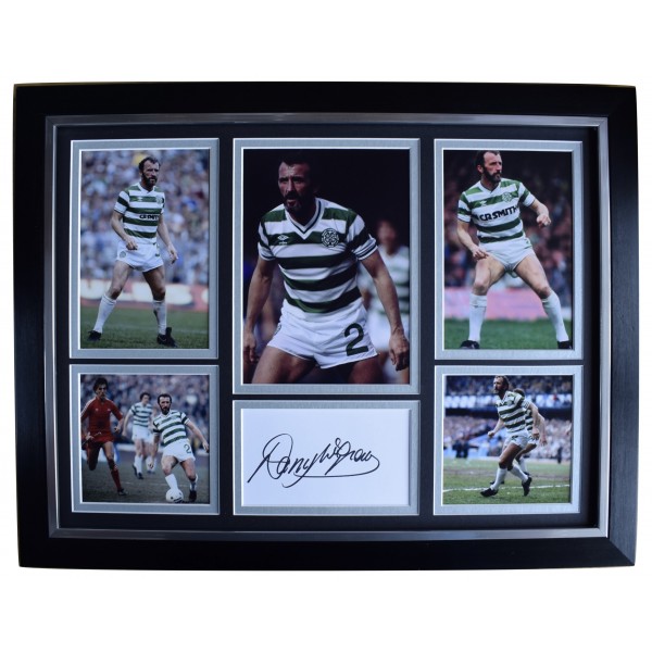 Danny McGrain Signed Autograph 16x12 framed photo display Celtic Football AFTAL Perfect Gift Memorabilia