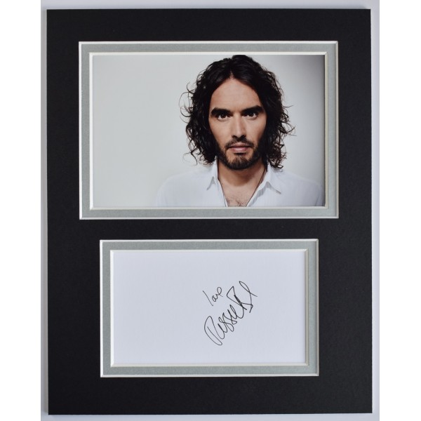 Russell Brand Signed Autograph 10x8 photo display Film TV Comedy COA AFTAL Perfect Gift Memorabilia		