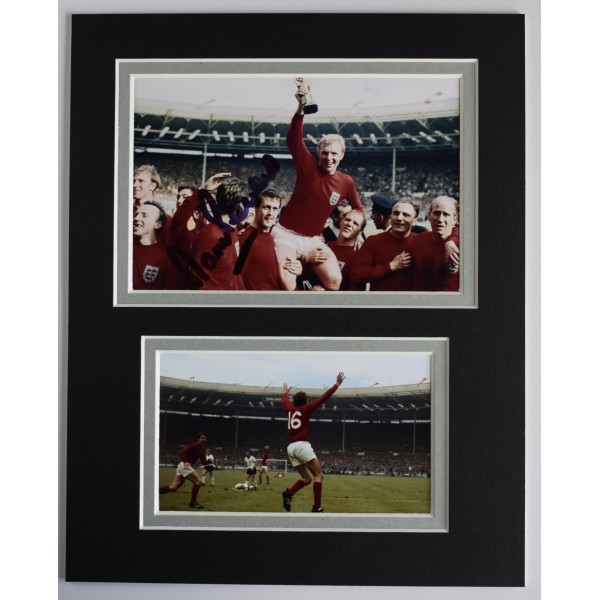 Martin Peters Signed Autograph 10x8 photo display England World Cup 1966 AFTAL Perfect Gift Memorabilia		