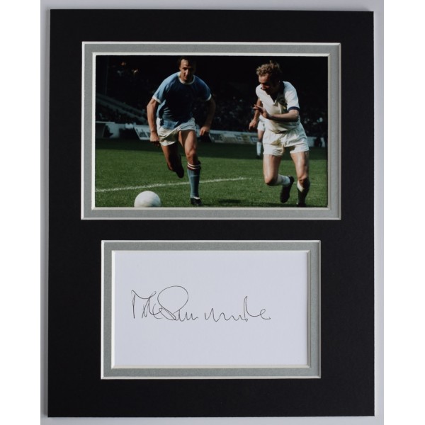Mike Summerbee Signed Autograph 10x8 photo display Man City Football COA AFTAL Perfect Gift Memorabilia		