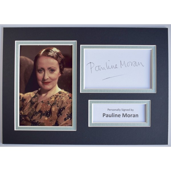 Pauline Moran Signed Autograph A4 photo display TV Poirot Actress COA AFTAL Perfect Gift Memorabilia Pauline Moran Signed Autograph A4 photo display TV Poirot Actress COA AFTAL Perfect Gift Memorabilia