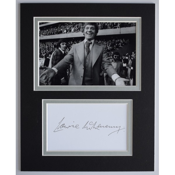 Lawrie McMenemy Signed Autograph 10x8 photo display Southampton Football AFTAL Perfect Gift Memorabilia		