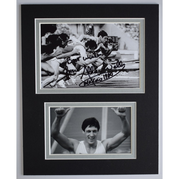 Allan Wells Signed Autograph 10x8 photo display Olympic Athletics COA AFTAL Perfect Gift Memorabilia		
