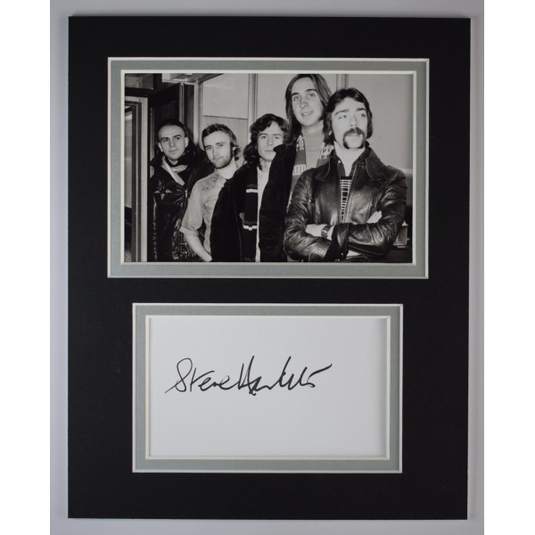 Steve Hackett Signed Autograph 10x8 photo display Music Genesis Singer COA AFTAL Perfect Gift Memorabilia		
