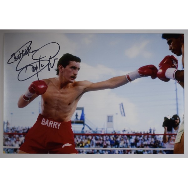 Barry McGuigan Signed Autograph 12x8 Photo Signature Boxing Sport COA AFTAL Perfect Gift Memorabilia	