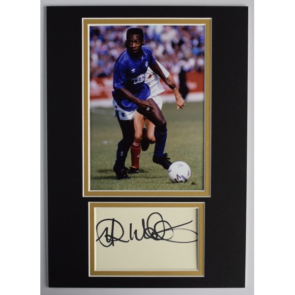 Mark Walters Signed Autograph A4 photo display Rangers Football COA AFTAL Perfect Gift Memorabilia	