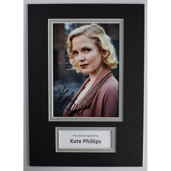 Kate Phillips Signed Autograph A4 photo display Peaky Blinders TV COA AFTAL Perfect Gift Memorabilia		