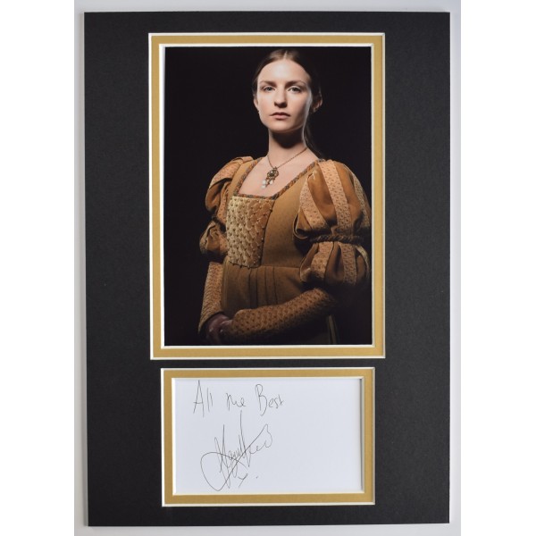 Faye Marsay Signed Autograph A4 photo display White Queen Actress TV COA AFTAL Perfect Gift Memorabilia		