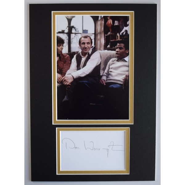 Don Warrington Signed Autograph A4 photo display Rising Damp TV COA AFTAL Perfect Gift Memorabilia		