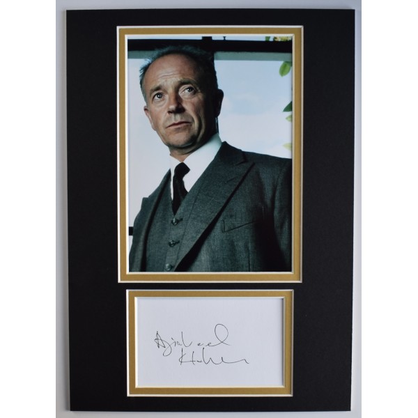 Michael Kitchen Signed Autograph A4 photo display TV Foyles War Actor COA AFTAL Perfect Gift Memorabilia