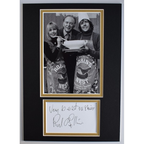 Richard O'Sullivan Signed Autograph A4 photo display TV Robins Nest COA AFTAL Perfect Gift Memorabilia