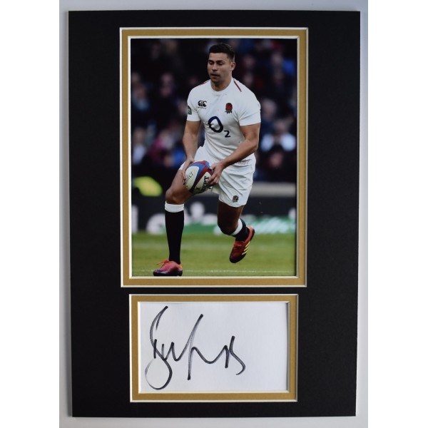Ben Youngs Signed Autograph A4 photo display England Rugby Union Sport COA AFTAL Perfect Gift Memorabilia
