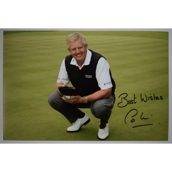 Colin Montgomerie Signed Autograph 12x8 Photo Photograph Golf Open Ryder Cup AFTAL Perfect Gift Memorabilia		